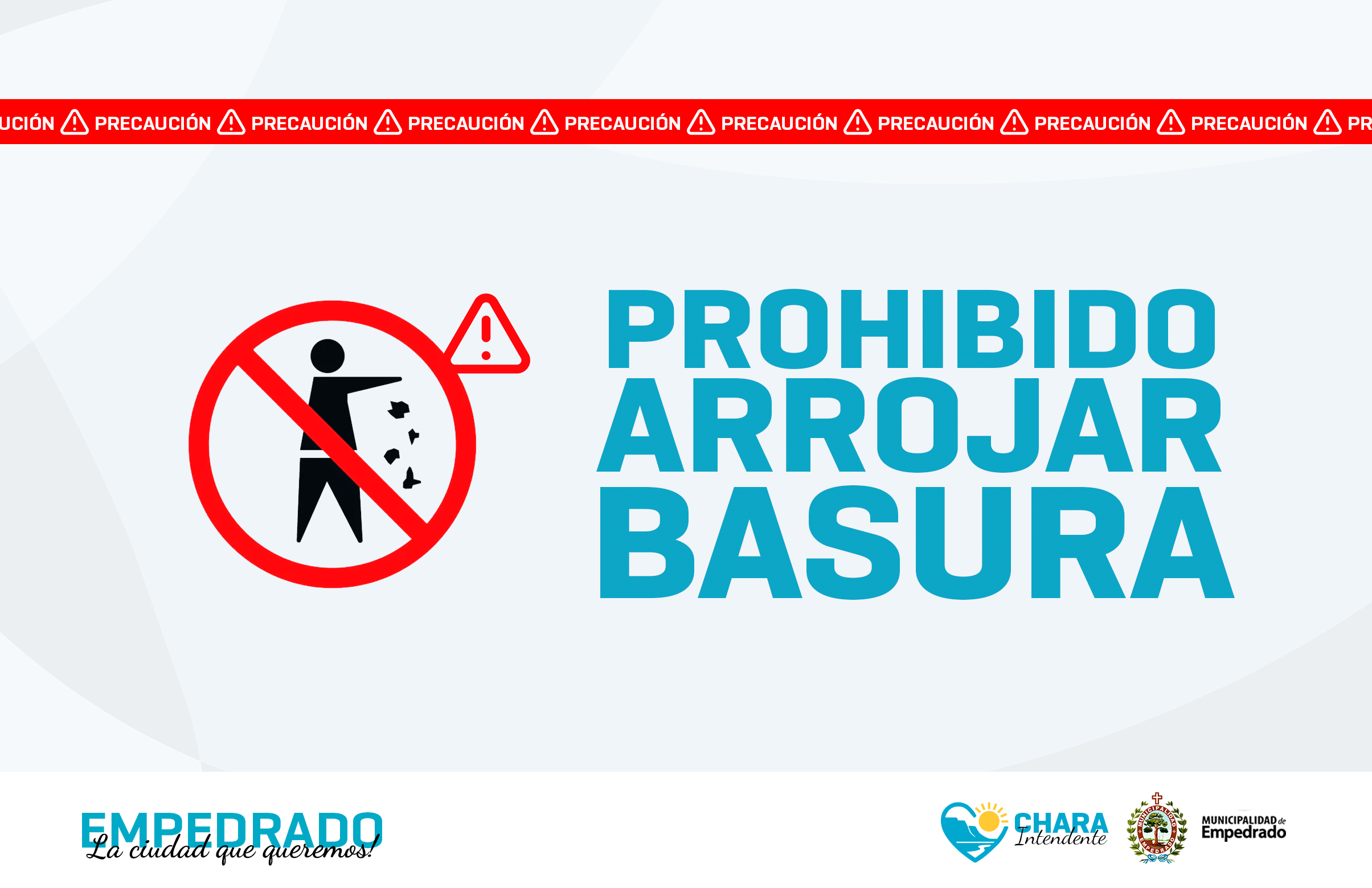 No arrojar basura en espacios públicos